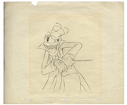 Ward Kimball Drawing of the Band Leader From Woodland Cafe